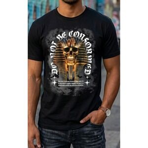 Zuni Sportswear Black Men's Do No Be Conformed Short Sleeve T Shirt ‎ Size XXL